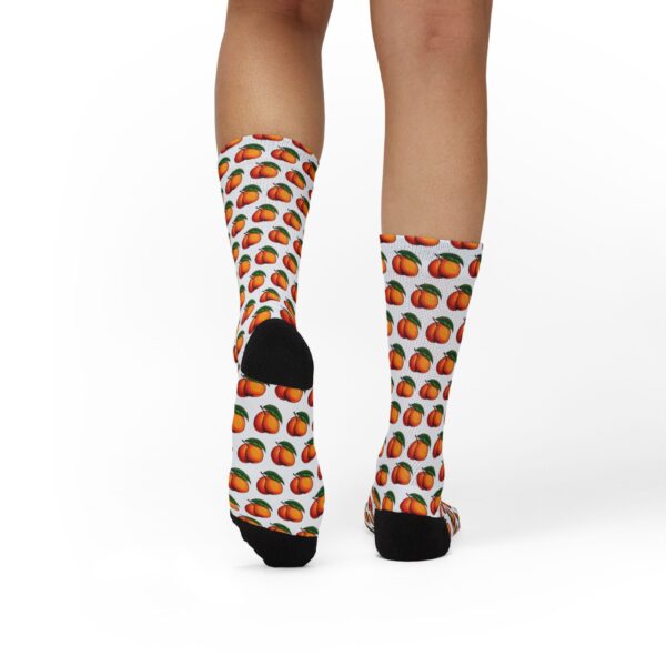 🍑 Peach Crew Socks – Soft, Juicy Style for Your Feet