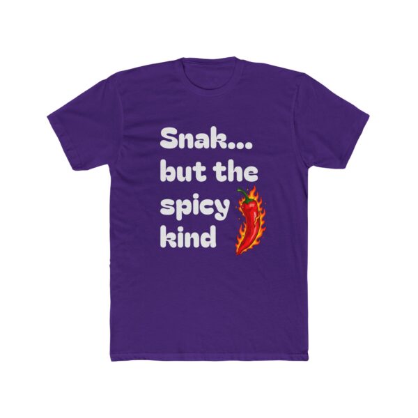 Snak... But The Spicy Kind T-Shirt — Funny Southern Slang Tee with Flaming Pepper Graphic